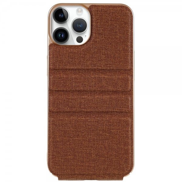 X-Level iPhone 14 Pro Kotelo Journey Series Ruskea