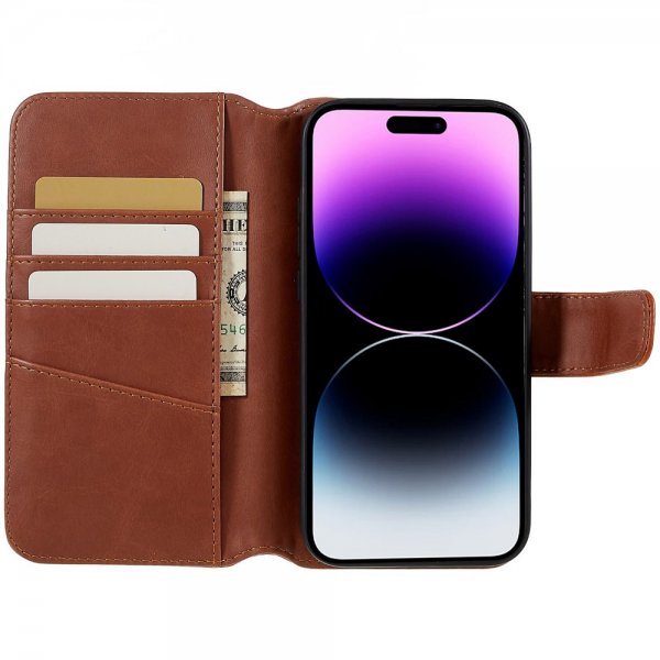 Nordic Covers iPhone 14 Pro -suojakuori MagLeather Maple Brown