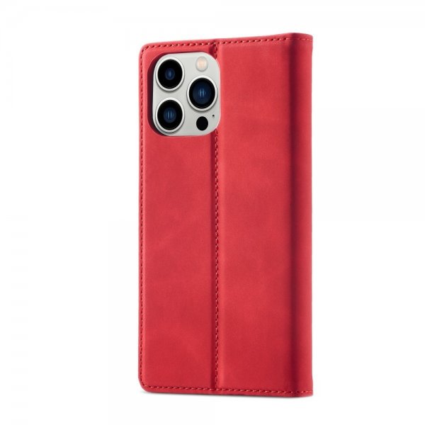 Lc.Imeeke iPhone 14 Pro -suojakuori korttipaikalla, punainen