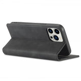 Lc.Imeeke iPhone 14 Pro Suojakotelo Korttipaikalla Flip Musta