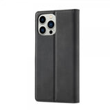 Lc.Imeeke iPhone 14 Pro Suojakotelo Korttipaikalla Flip Musta