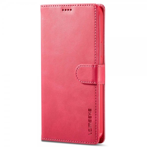Lc.Imeeke iPhone 14 Pro -suojakuori korttipaikalla ja jalustatoiminnolla, magenta