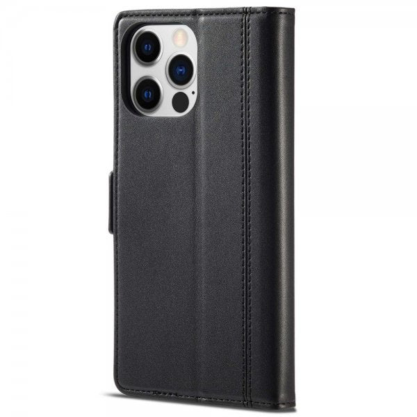 Lc.Imeeke iPhone 14 Pro -suojakuori korttipaikalla, musta