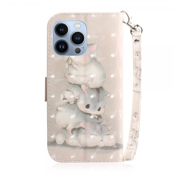 iPhone 14 Pro -kotelo, jossa on hamsterikuvio