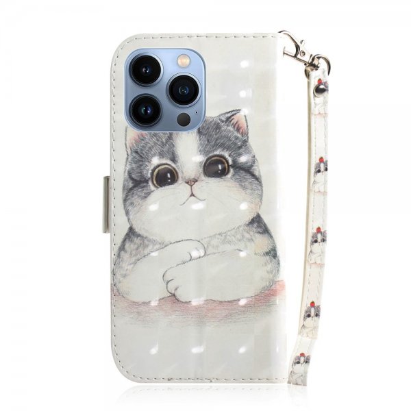 iPhone 14 Pro -kotelo Kissa- ja tomaattikuviolla