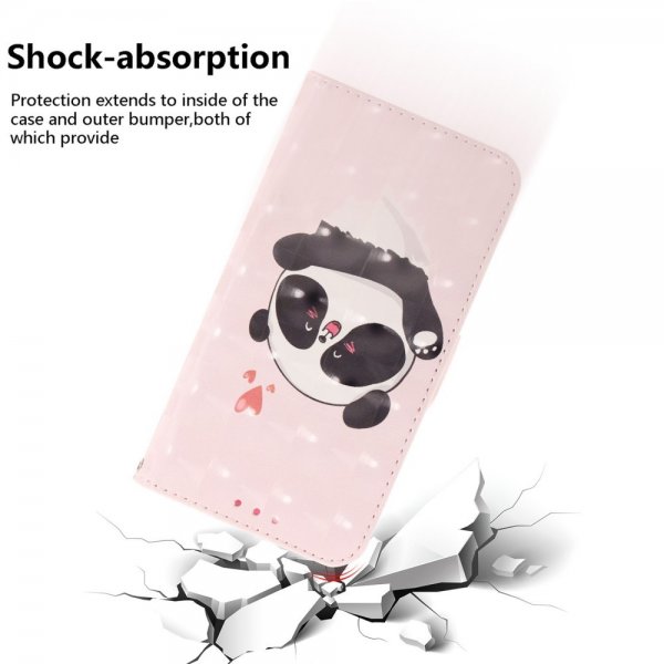 iPhone 14 Pro Kuori Kuviolla Panda Sydämet