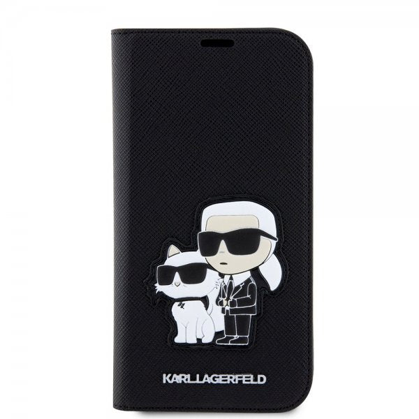 Karl Lagerfeld iPhone 14 Pro -kotelo NFT Saffiano Musta