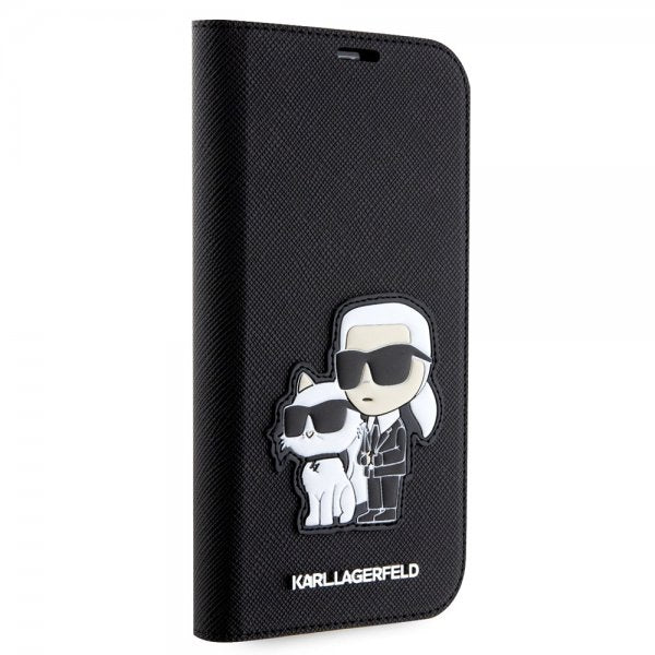 Karl Lagerfeld iPhone 14 Pro -kotelo NFT Saffiano Musta