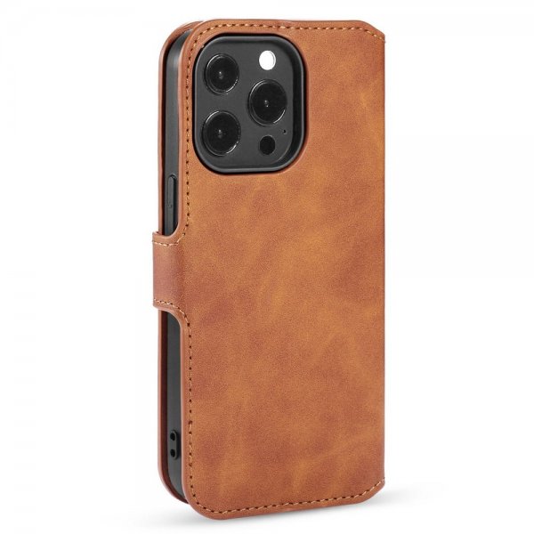 Dg.Ming iPhone 14 Pro Retro ruskea suojakotelo