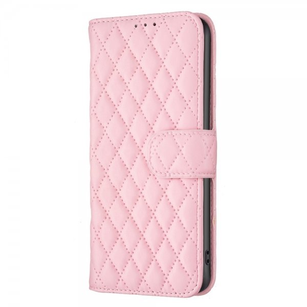 iPhone 14 Pro -kotelo, vinoneliökuvio, pinkki