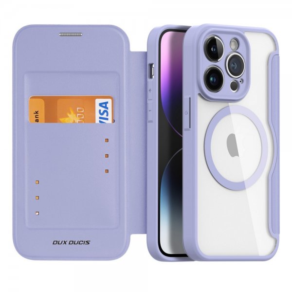 Dux Ducis iPhone 14 Pro kotelo Skin X Pro Series MagSafe Lila