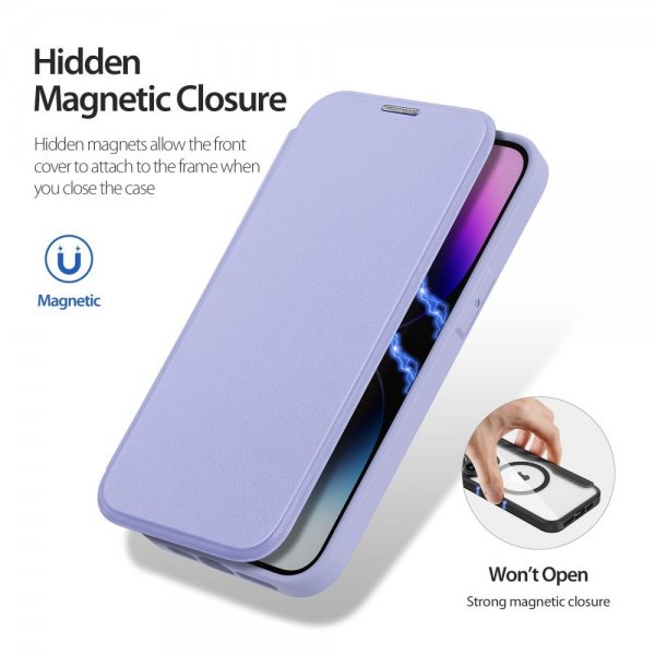 Dux Ducis iPhone 14 Pro kotelo Skin X Pro Series MagSafe Lila