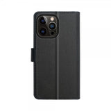 Xqisit iPhone 14 Pro -suojakuori Slim Wallet Selection, musta