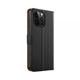 Xqisit iPhone 14 Pro -suojakuori Slim Wallet Selection, musta