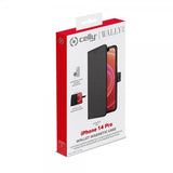Celly iPhone 14 Pro -kotelo WALLYMAG Musta