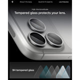 Spigen iPhone 14/15/16/17 Pro & Pro Max kameran suoja GLAS.tR EZ Fit Optik Pro 2-pakkaus Harmaa