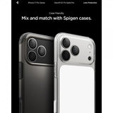 Spigen iPhone 14/15/16/17 Pro & Pro Max kameran suoja GLAS.tR EZ Fit Optik Pro 2-pakkaus Harmaa