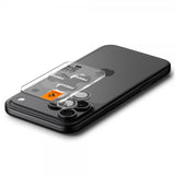Spigen iPhone 14/15/16/17 Pro & Pro Max kameran suoja GLAS.tR EZ Fit Optik Pro 2-pakkaus Harmaa