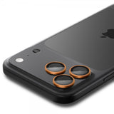 Spigen iPhone 14/15/16/17 Pro & Pro Max -kamerasuojus GLAS.tR EZ Fit Optik Pro 2-pakkaus Oranssi
