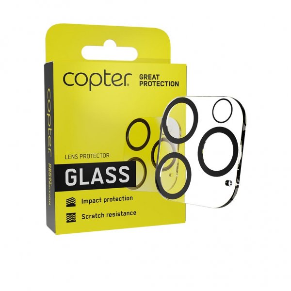Copter iPhone 14 Pro/iPhone 14 Pro Max Kameran suoja Exoglass Lens Protector
