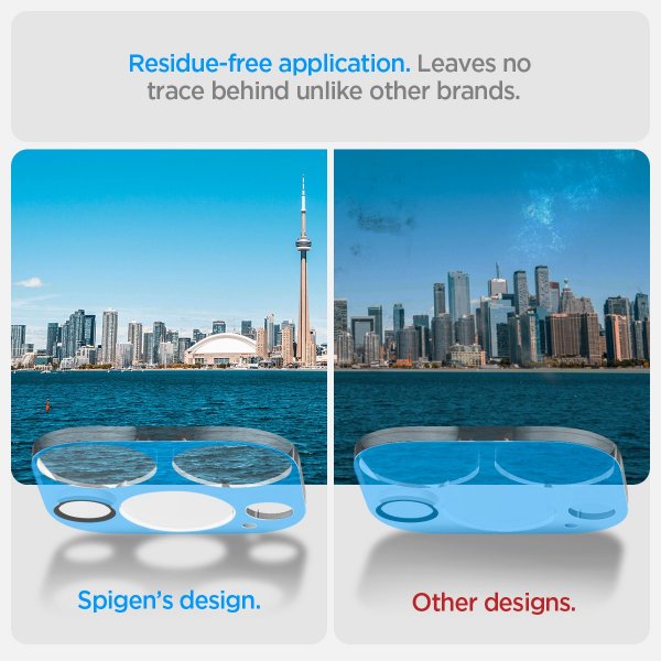 Spigen iPhone 14 Pro/14 Pro Max/15 Pro/15 Pro Max/16 Pro/16 Pro Max kamerans linssuojaus lasi.tR Optik 2-pack Crystal Clear