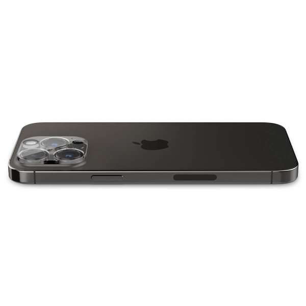 Spigen iPhone 14 Pro/14 Pro Max/15 Pro/15 Pro Max/16 Pro/16 Pro Max kamerans linssuojaus lasi.tR Optik 2-pack Crystal Clear