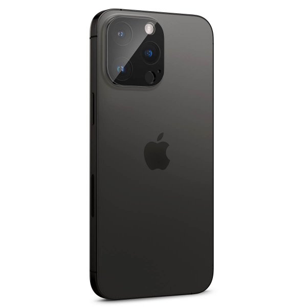Spigen iPhone 14/15/16 Pro & Pro Max -kameran suojalasi Glas.tR Optik, 2 kpl, musta