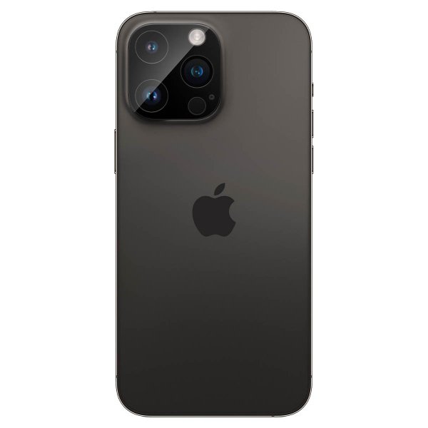 Spigen iPhone 14/15/16 Pro & Pro Max -kameran suojalasi Glas.tR Optik, 2 kpl, musta