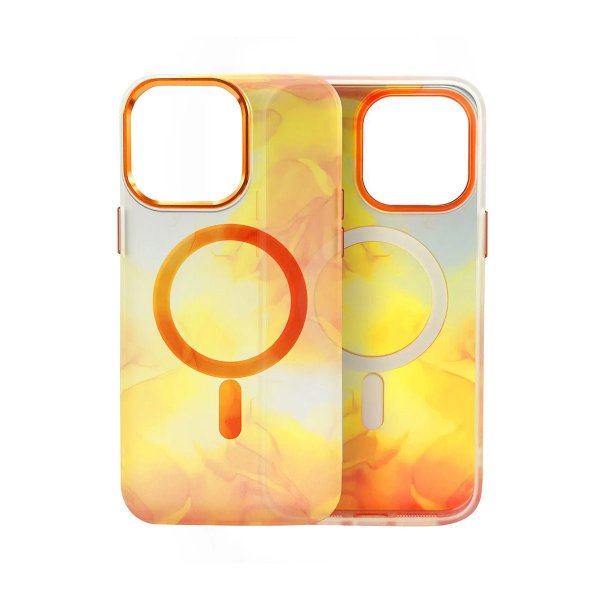 iPhone 14 Pro Kuori Kuviollinen Abstrakti Oranssi