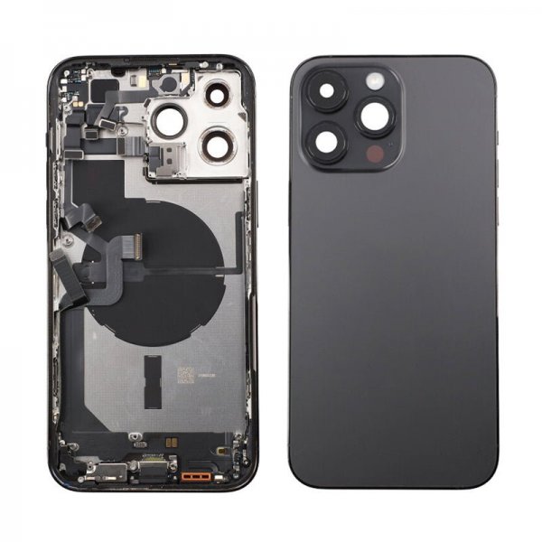 iPhone 14 Pro Max Takakansi ja Koko Kehys - Musta