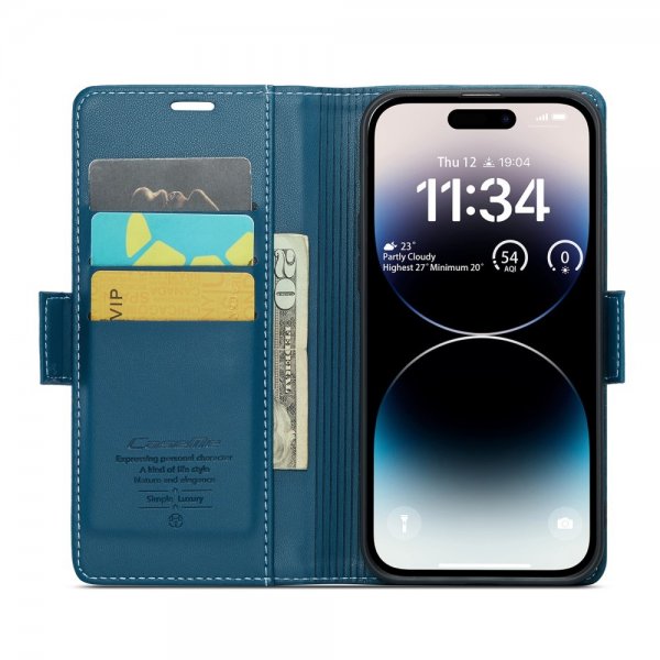 CaseMe iPhone 14 Pro Max -suojakotelo, 023-sarja, sininen