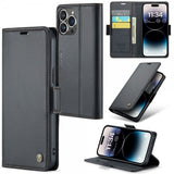CaseMe iPhone 14 Pro Max Kotelo 023 Series Musta