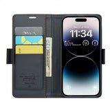 CaseMe iPhone 14 Pro Max Kotelo 023 Series Musta