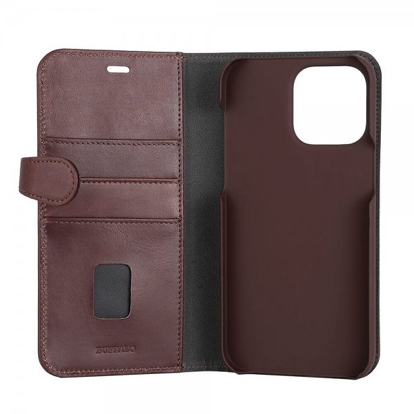 Buffalo iPhone 14 Pro Max Kotelo 2-in-1 Irrotettava Lompakko Ruskea