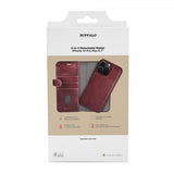 Buffalo iPhone 14 Pro Max Kotelo 2-in-1 Irrotettava Lompakko Ruskea