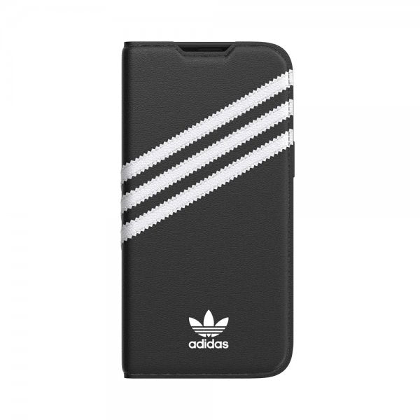 Adidas iPhone 14 Pro Max -kotelo 3 Stripes Booklet Case Musta Valkoinen