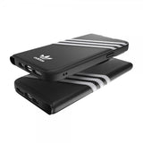 Adidas iPhone 14 Pro Max -kotelo 3 Stripes Booklet Case Musta Valkoinen