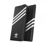 Adidas iPhone 14 Pro Max -kotelo 3 Stripes Booklet Case Musta Valkoinen