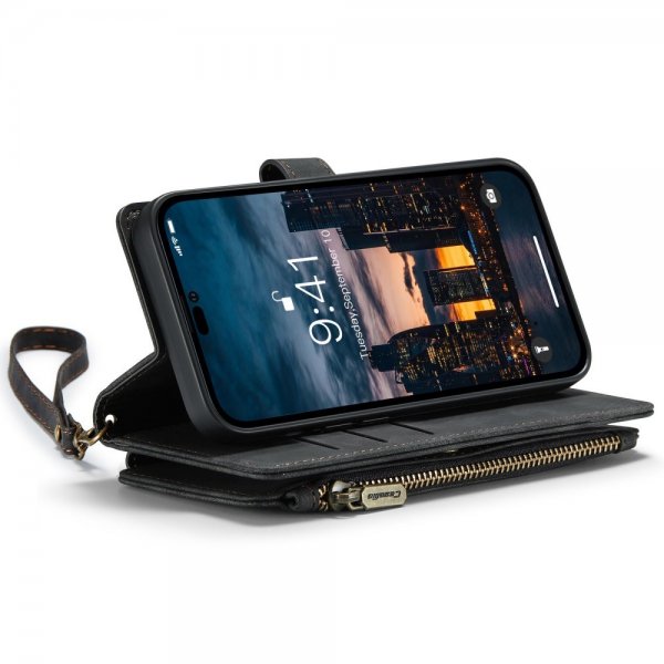 CaseMe iPhone 14 Pro Max -suojakotelo, C30 Series, musta