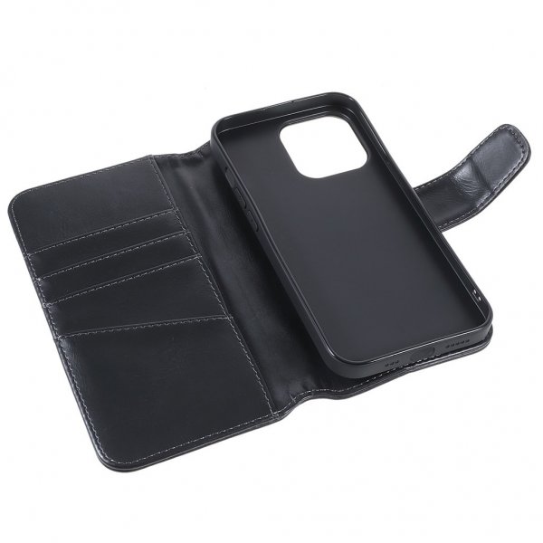 Nordic Covers iPhone 14 Pro Max - Essential Leather -suojakotelo - Raven Black