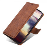 iPhone 14 Pro Max Kotelo Krokotiilikuvio Ruskea