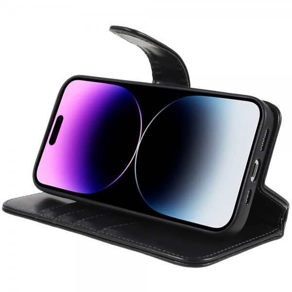 Nordic Covers iPhone 14 Pro Max -suojakotelo MagLeather Raven Black