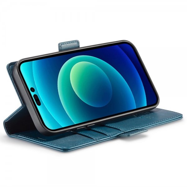 Lc.Imeeke iPhone 14 Pro Max -kotelo korttipaikalla Sininen