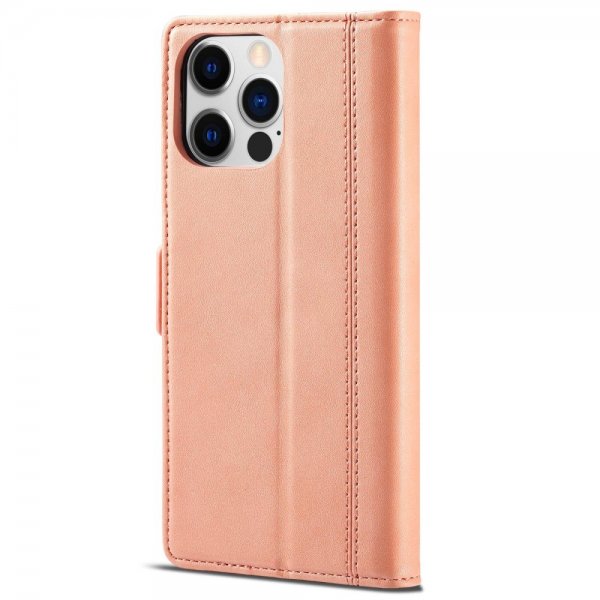 Lc.Imeeke iPhone 14 Pro Max -kotelo korttipidikkeellä, pinkki