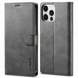 Lc.Imeeke iPhone 14 Pro Max -suojakotelo korttipaikalla ja jalustatoiminnolla, musta