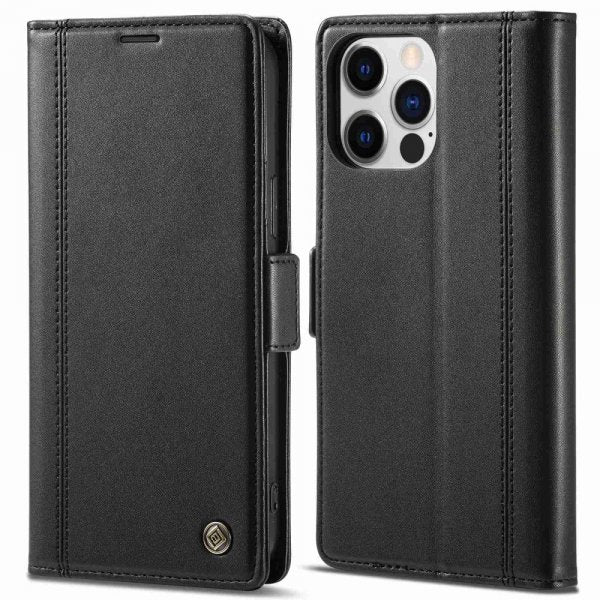 Lc.Imeeke iPhone 14 Pro Max -kotelo korttipidikkeellä, musta