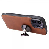iPhone 14 Pro Max Kotelo irrotettavalla kuorella KT Leather Series-3 Ruskea