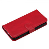 iPhone 14 Pro Max -kotelo irrotettavalla kuorella, KT Leather Series-3, punainen