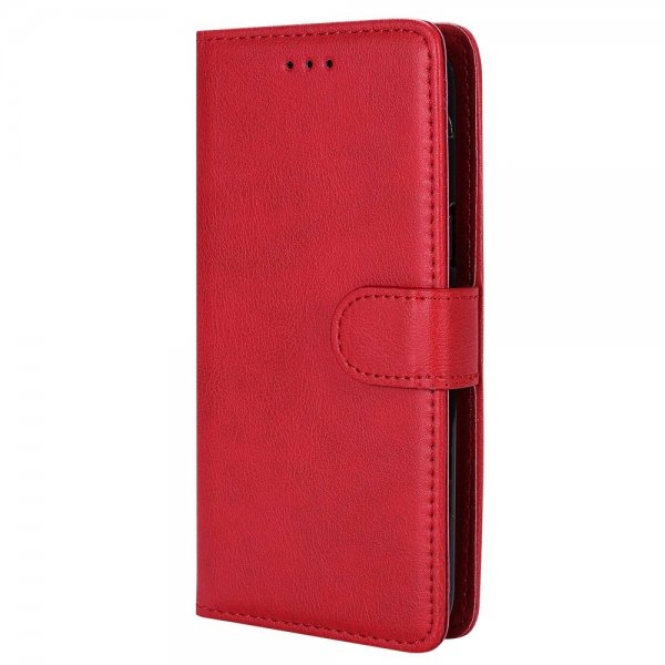 iPhone 14 Pro Max -kotelo irrotettavalla kuorella, KT Leather Series-3, punainen