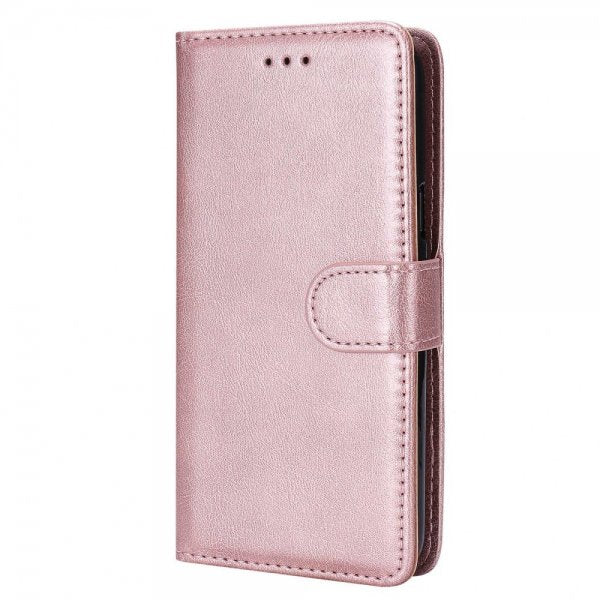 iPhone 14 Pro Max -kotelo irrotettavalla kuorella, KT Leather Series-3, ruusukulta